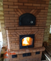 Камино печь в деревянном доме